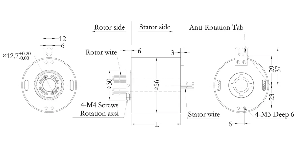 inventechs slip rings customized rotary electrical transmission systems